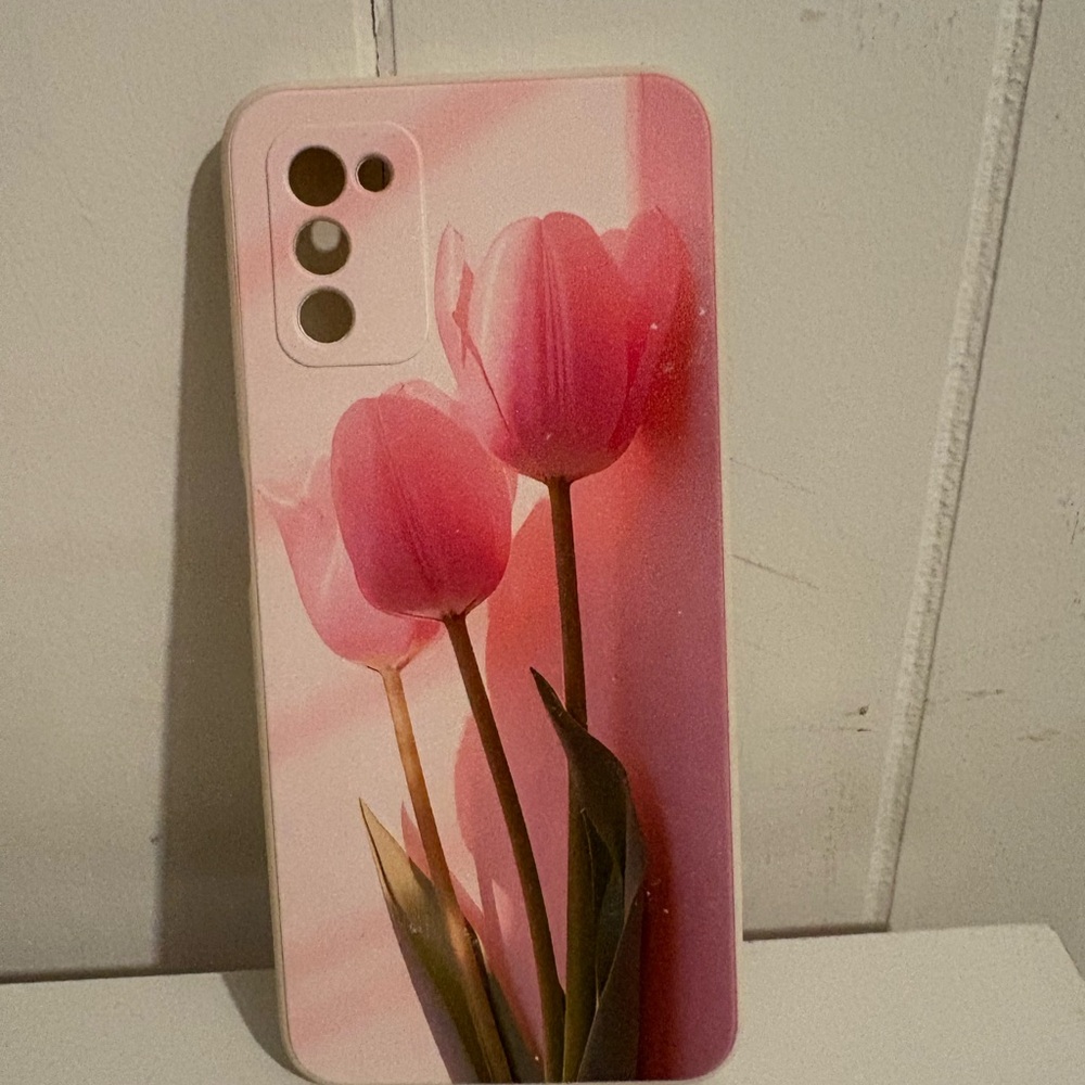 Floral Pink Tulip Phone Case for Samsung Galaxy A03s